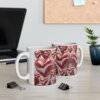 3D Hearts Coffee Tea Ceramic Mug 11oz - Image 3