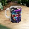 Futuristic Music Loving Fun Gorilla Coffee Tea Ceramic Mug 11oz - Image 4