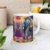 Multicolor Elephants Coffee Tea Ceramic Mug 11oz - Image 2