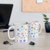 Multicolor Coffee Tee Ceramic Mug 11oz - Image 3