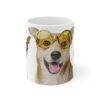 Funny Stylish Animals Cat Dog Coffee Tee Ceramic Mug 11oz - Image 2