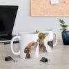 Funny Stylish Animals Cat Dog Coffee Tee Ceramic Mug 11oz - Image 3