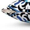 Multicolor Black and Blue Square Cushion Pillow - Image 3