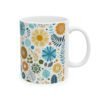 Shapes And Wild Plant Leaves Mug 11oz - Image 4