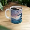 Sunrise Morning Whale in the Ocean Ceramic Mug 11oz - Image 5