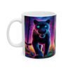 Enchanted Wild Cat in the Forrest Coffee Ceramic Mug 11oz - Image 4