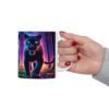 Enchanted Wild Cat in the Forrest Coffee Ceramic Mug 11oz - Image 6