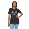 Black and White Clover Leaf Jersey Short Sleeve Tee Shirt - Image 4