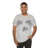 Black and White Clover Leaf Jersey Short Sleeve Tee Shirt - Image 9