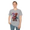 Flowers Design X Teddy Bear Unisex Funny Graphic Tee Shirt - Image 4