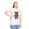Flowers Design X Teddy Bear Unisex Funny Graphic Tee Shirt - Image 4