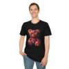 Flowers Design X Teddy Bear Unisex Funny Graphic Tee Shirt - Image 2