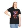 Flowers Design X Teddy Bear Unisex Funny Graphic Tee Shirt - Image 3