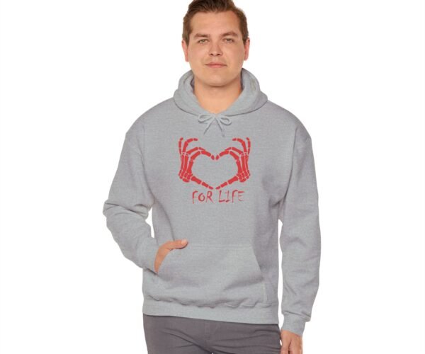 Alternative view of Heart For Life Unisex Heavy Blend™ Hooded Sweatshirt