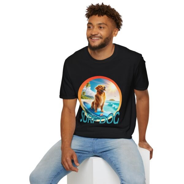 Surf Dog Teddy Unisex T Shirt - Image 3