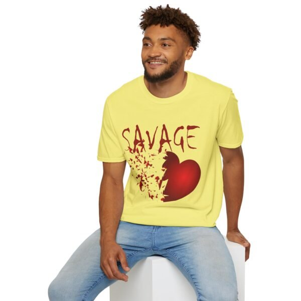 Savage Broken Heart Unisex T Shirt - Image 2
