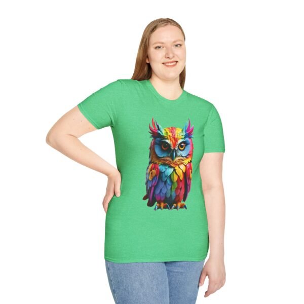 Multicolor Owl Unisex T Shirt - Image 9
