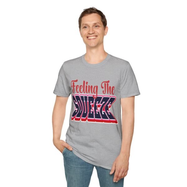 Feeling The Squeeze Red Unisex T Shirt - Image 5