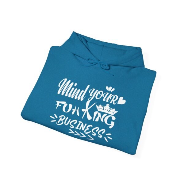Mind Your Fuh King Business Unisex Heavy Blend™ Hooded Sweatshirt - Image 26