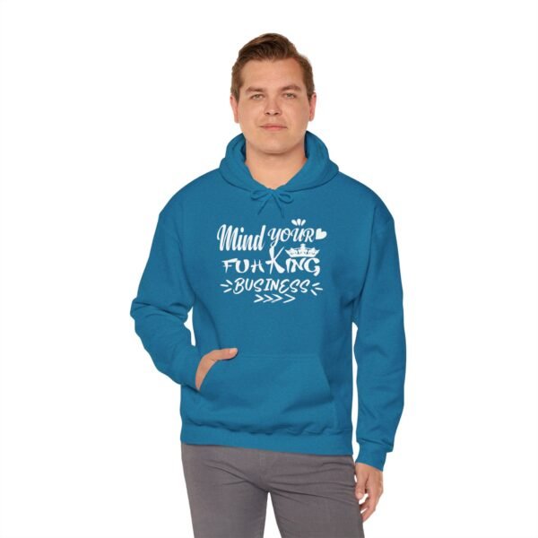 Mind Your Fuh King Business Unisex Heavy Blend™ Hooded Sweatshirt - Image 28