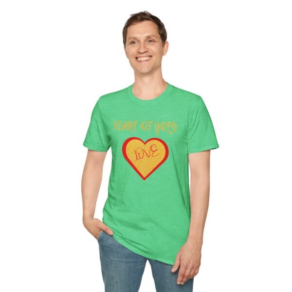 Gold Heart Unisex T-Shirt - Image 8