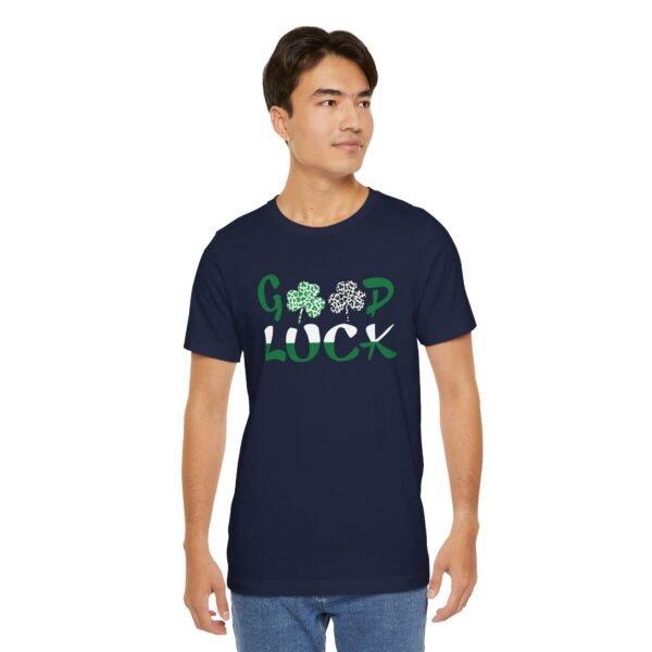 Clover Leaf Good Luck Jersey Short Sleeve Tee Shirt - Image 2