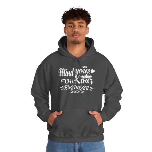 Mind Your Fuh King Business Unisex Heavy Blend™ Hooded Sweatshirt - Image 10