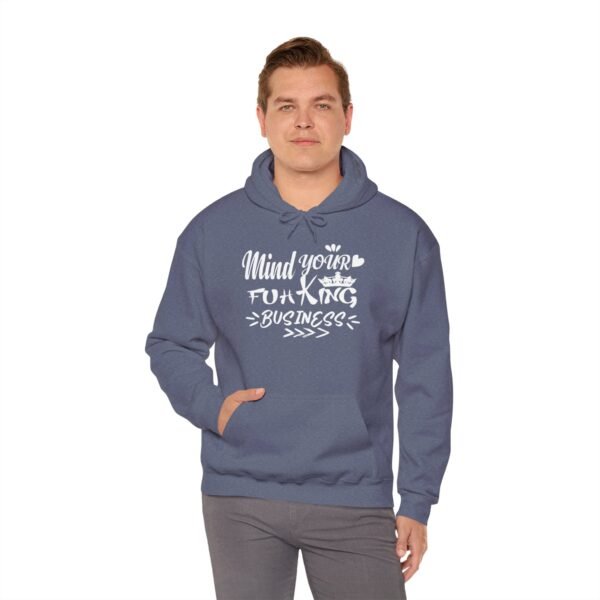 Mind Your Fuh King Business Unisex Heavy Blend™ Hooded Sweatshirt - Image 15