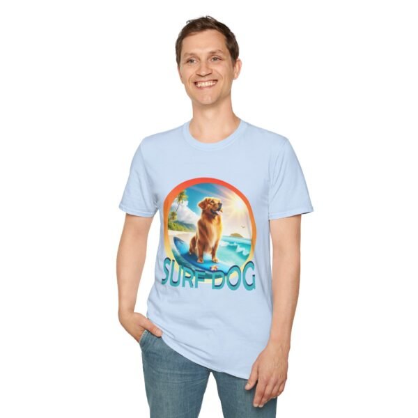 Surf Dog Teddy Unisex T Shirt - Image 6