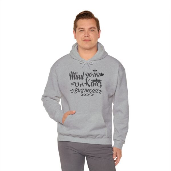 Mind Your Fuh King Business Unisex Heavy Blend™ Hooded Sweatshirt - Image 6