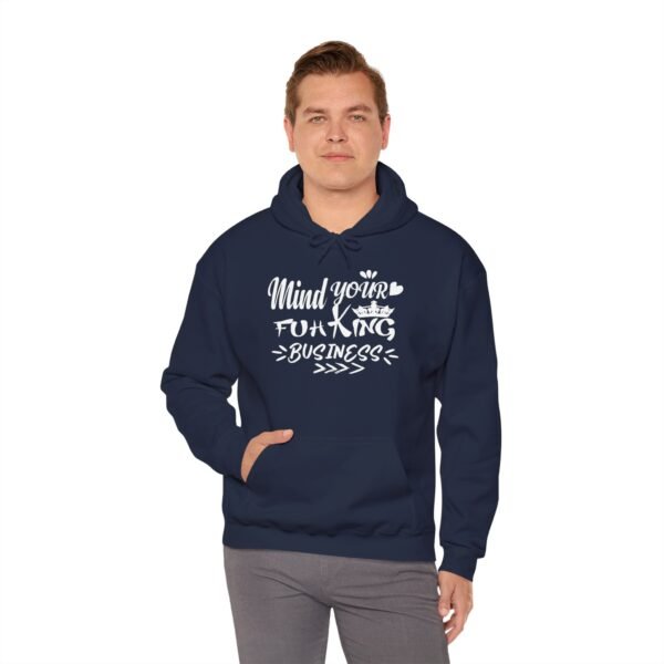 Mind Your Fuh King Business Unisex Heavy Blend™ Hooded Sweatshirt - Image 12