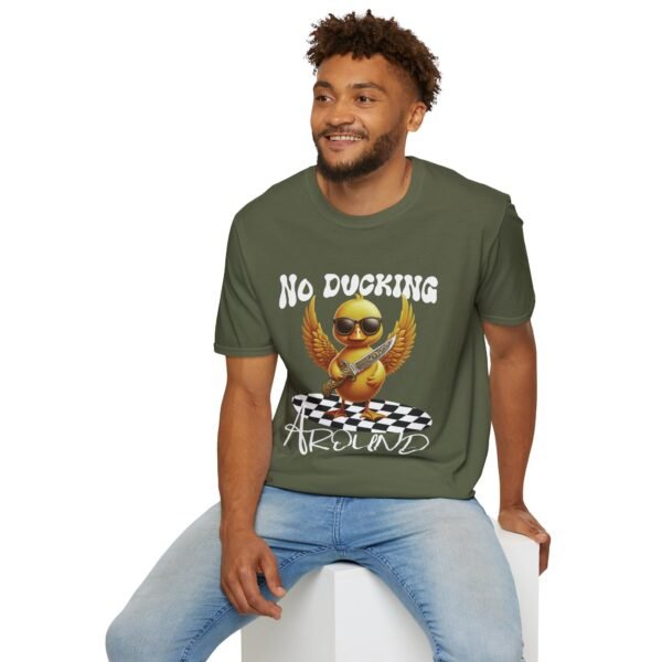 No Ducking Around Yellow Duck Wearing Sunglasses  Unisex T Shirt - Image 5
