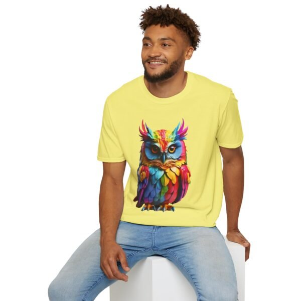 Multicolor Owl Unisex T Shirt - Image 6