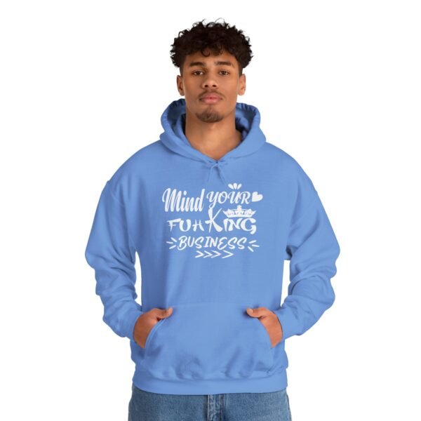 Mind Your Fuh King Business Unisex Heavy Blend™ Hooded Sweatshirt - Image 22
