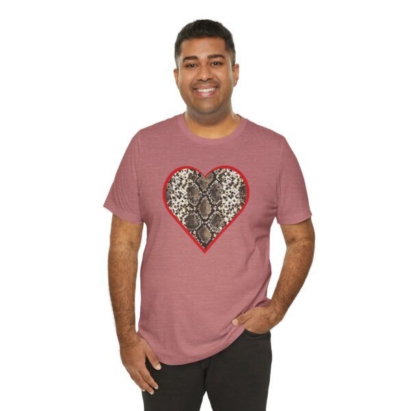 Snake Heart Unisex T Shirt - Image 4