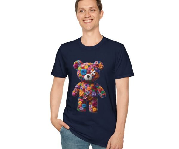 Flowers Design X Teddy Bear Unisex Funny Graphic Tee Shirt