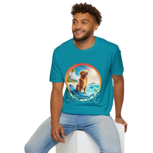 Surf Dog Teddy Unisex T Shirt - Image 5