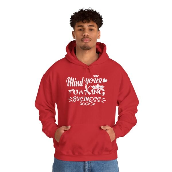 Mind Your Fuh King Business Unisex Heavy Blend™ Hooded Sweatshirt - Image 19