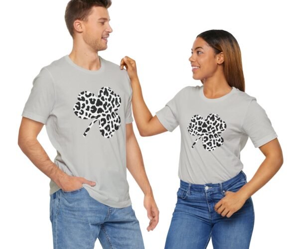 Black and White Clover Leaf Tee Shirt