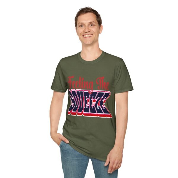 Feeling The Squeeze Red Unisex T Shirt - Image 7