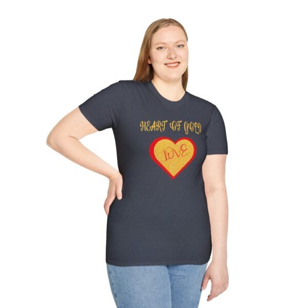 Gold Heart Unisex T-Shirt