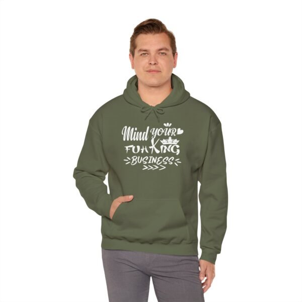 Mind Your Fuh King Business Unisex Heavy Blend™ Hooded Sweatshirt