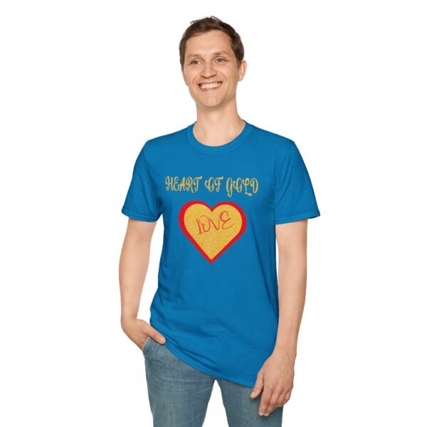 Gold Heart Unisex T-Shirt - Image 10