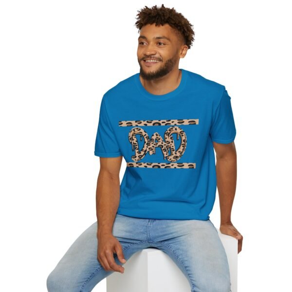DAD Leopard Print Unisex T Shirt - Image 2