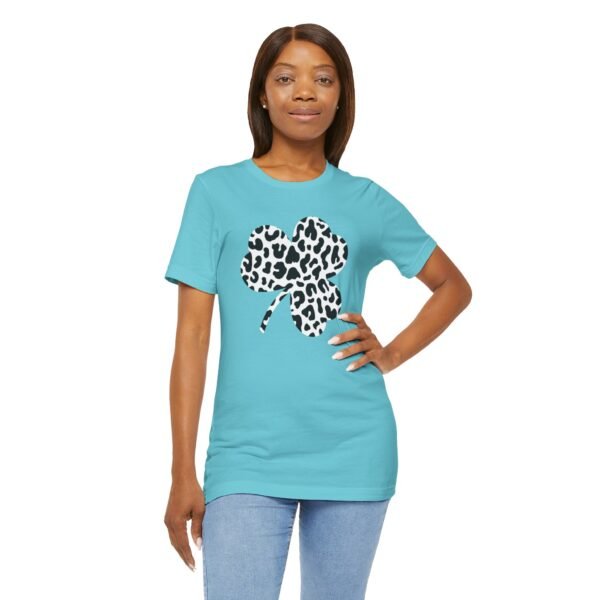 Black and White Clover Leaf Tee Shirt - Image 6
