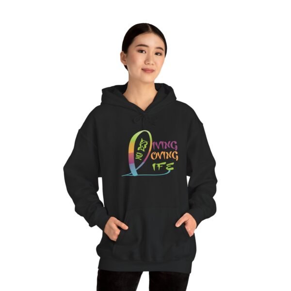 Living Loving My Best Life Unisex Heavy Blend™ Hooded Sweatshirt - Image 3
