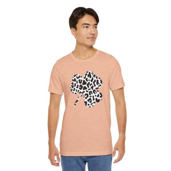 Black and White Clover Leaf Tee Shirt - Image 3