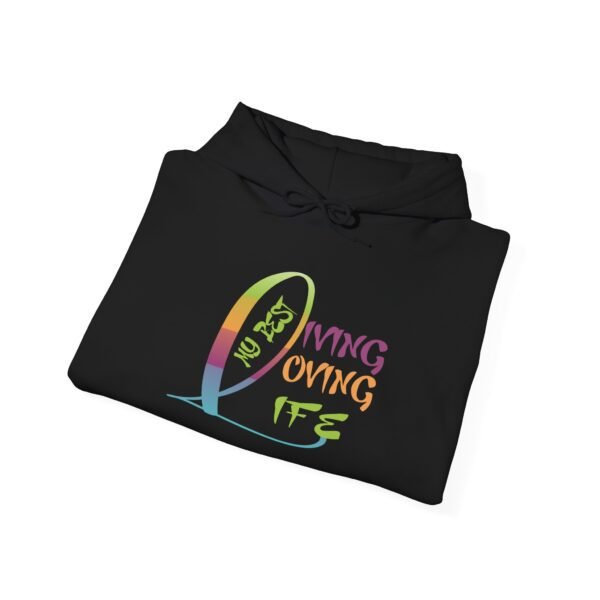 Living Loving My Best Life Unisex Heavy Blend™ Hooded Sweatshirt - Image 2