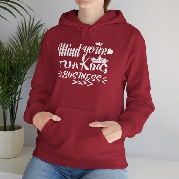 Mind Your Fuh King Business Unisex Heavy Blend™ Hooded Sweatshirt - Image 32