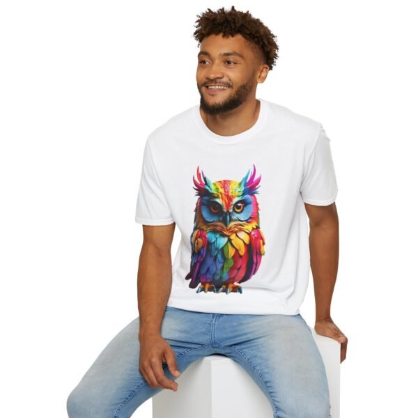 Multicolor Owl Unisex T Shirt - Image 2